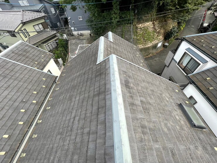 横浜市都筑区にて屋根修理・外壁塗装の施工前写真